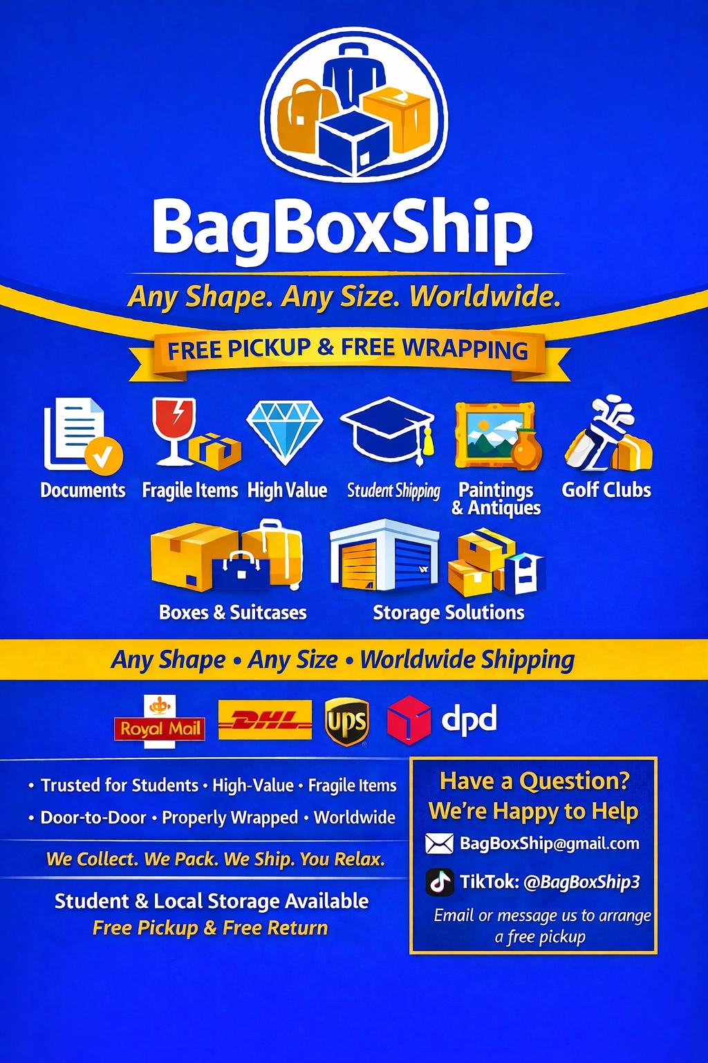 BagBoxShip services flyer preview